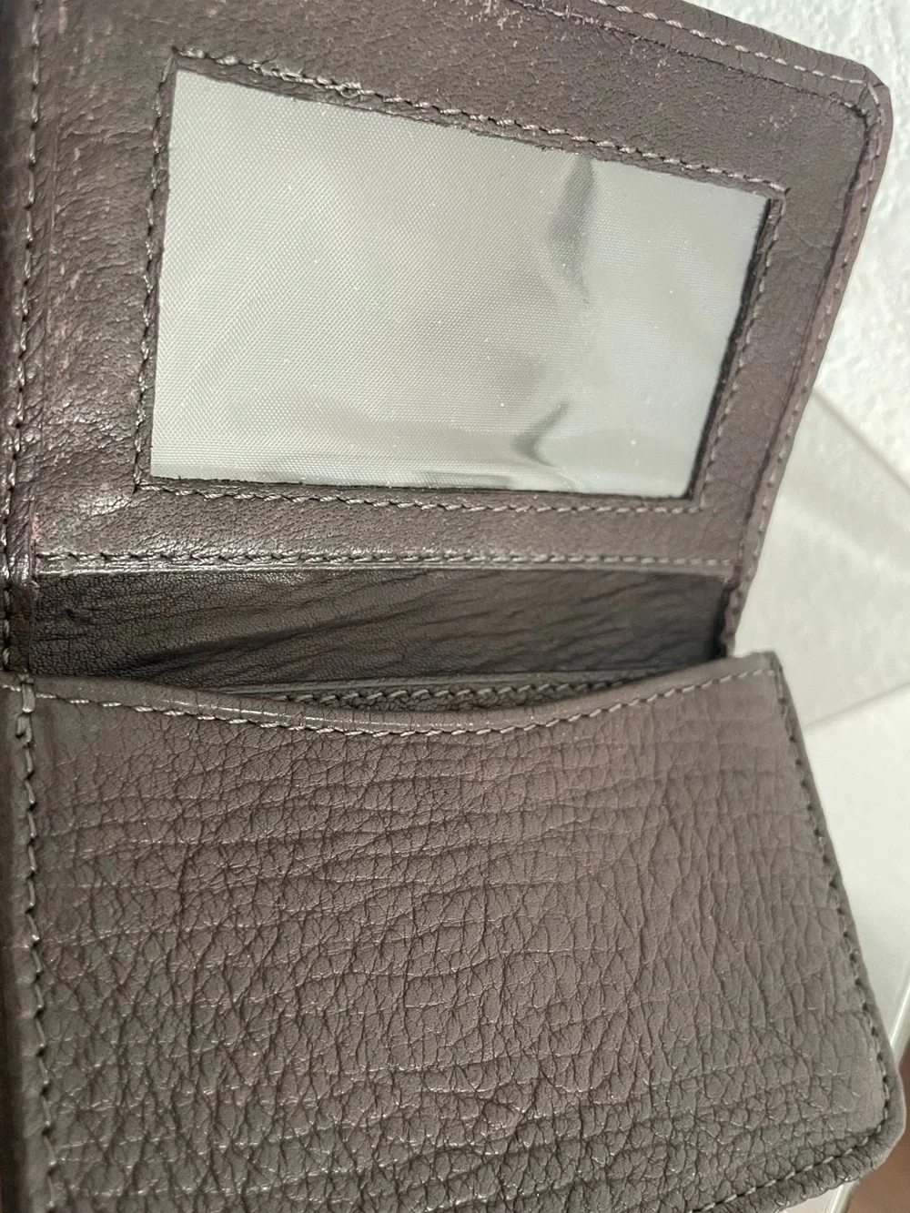 Longue Vue Club 2007 Governors Cup Embossed Leather Men’s Wallet - Dark Brown